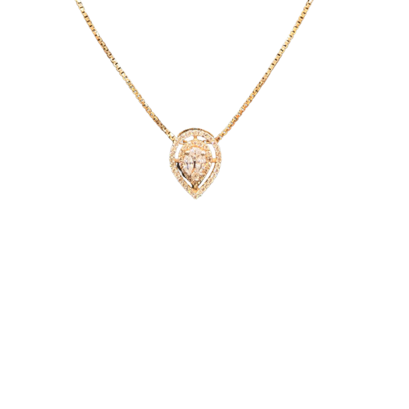 Mangal Royal Sleek Statement Lab Diamond Bloom Necklace